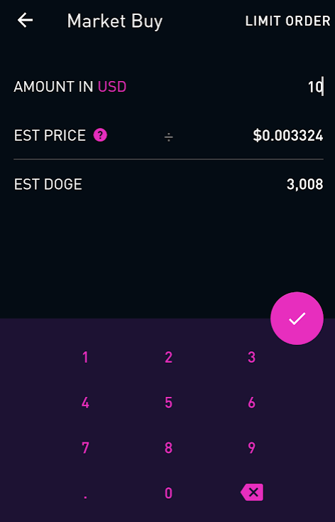 buying crypto robinhood