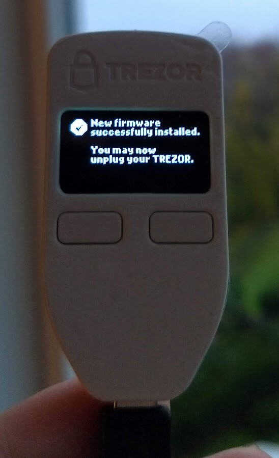 trezor new firmware