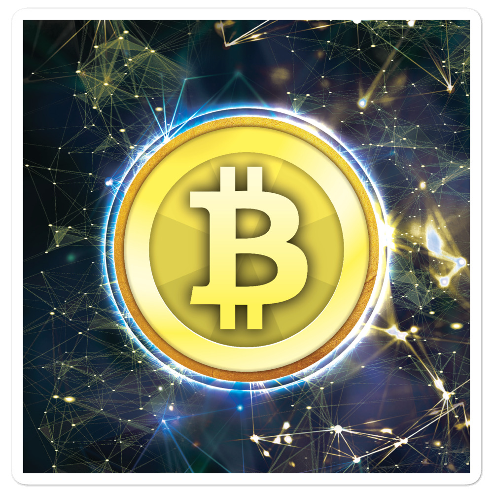 Bitcoin Galaxy Logo Stickers Pay With Crypto